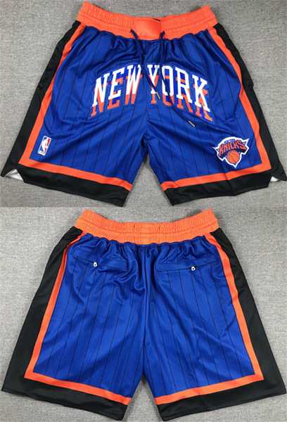 Men%27s New York Knicks Royal City Edition Shorts->nba shorts->NBA Jersey